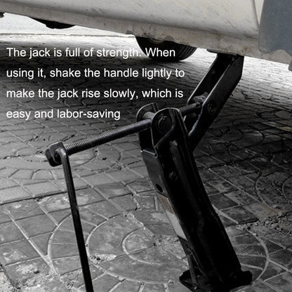 Portable Car Jack Z Type Hand Crank Tire Changing Tool(Black) - Car Jacks by buy2fix | Online Shopping UK | buy2fix