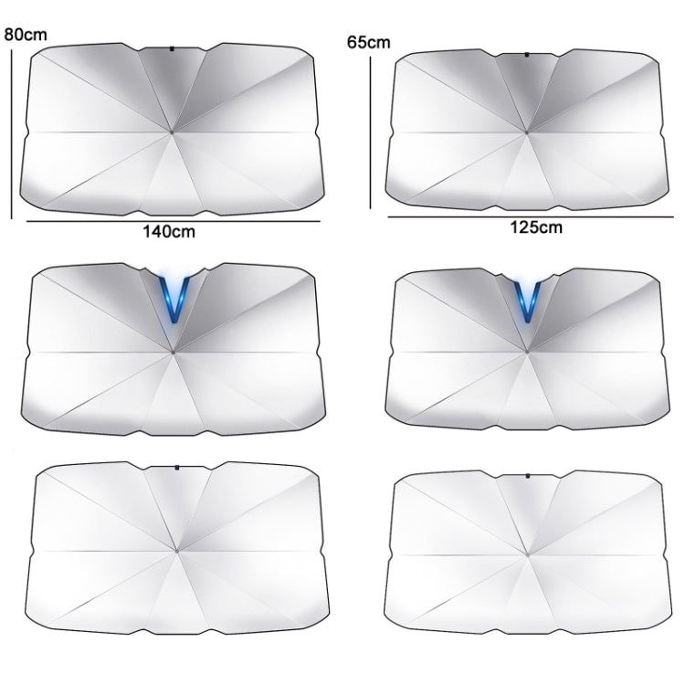 Car Windshield Telescopic Folding Thermal Insulation Parasol, Size: Small by buy2fix