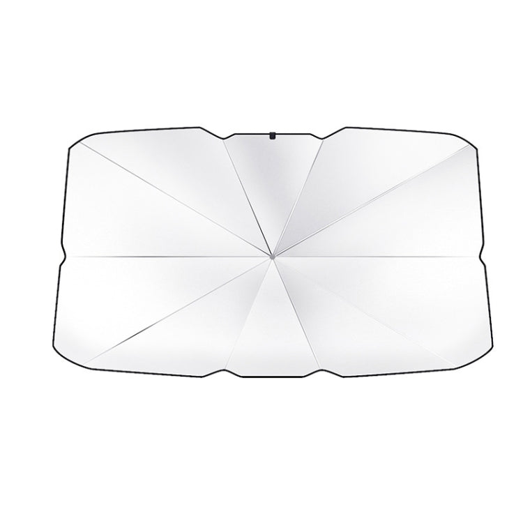 Car Windshield Telescopic Folding Thermal Insulation Parasol, Size: Silver Coated Small by buy2fix
