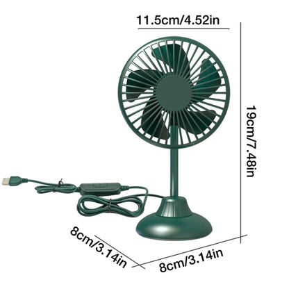 F502 Mini Hose Small Fan Car USB Fan(Green) - Heating & Fans by buy2fix | Online Shopping UK | buy2fix