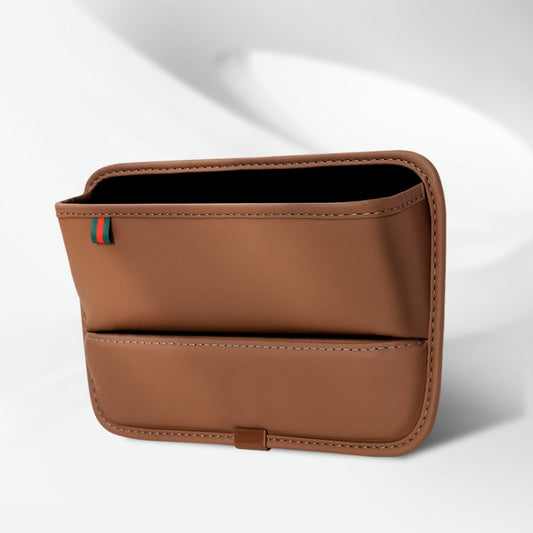 Car Seat Sewing Box Central Control Slot Storage Bag(Brown) - Stowing Tidying by buy2fix | Online Shopping UK | buy2fix