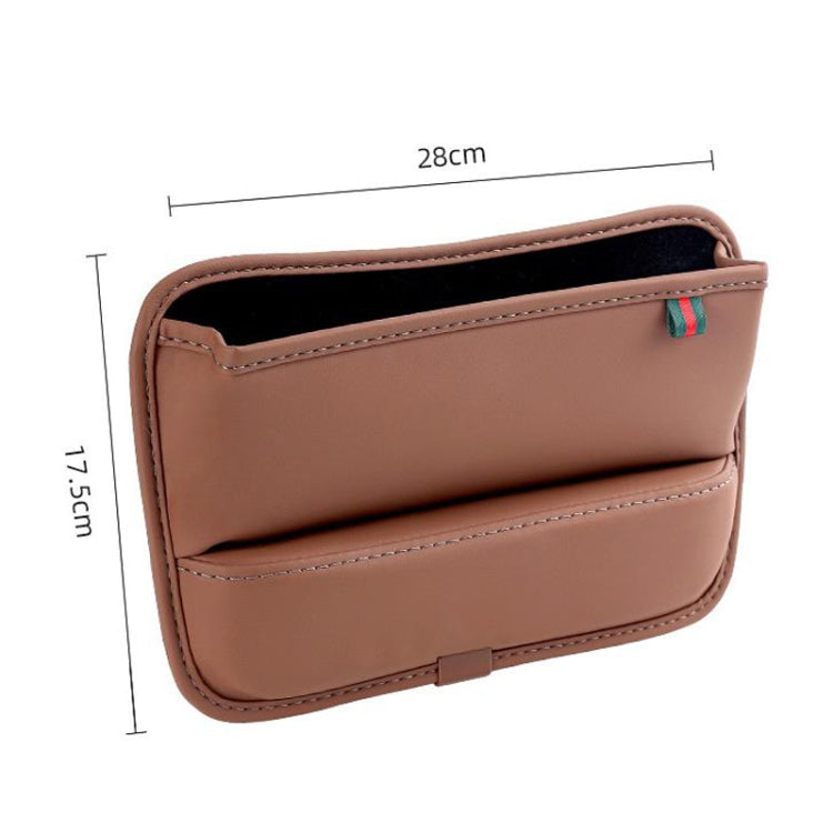 Car Seat Sewing Box Central Control Slot Storage Bag(Beige) - Stowing Tidying by buy2fix | Online Shopping UK | buy2fix