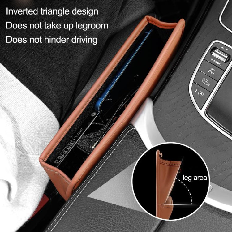 Car Seat Sewing Box Central Control Slot Storage Bag(Beige) - Stowing Tidying by buy2fix | Online Shopping UK | buy2fix