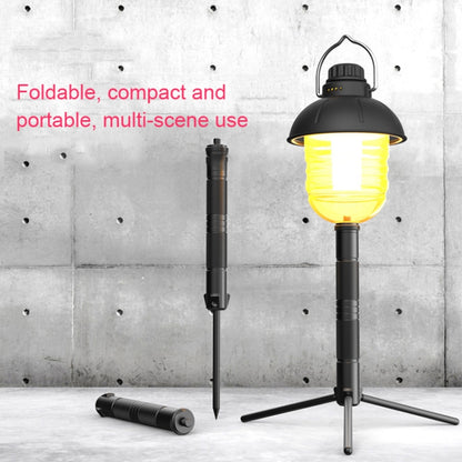 Foldable Portable Aluminum Alloy Tripod Light Stand Mobile Phone Live Tripod(Black) - Stand by buy2fix | Online Shopping UK | buy2fix