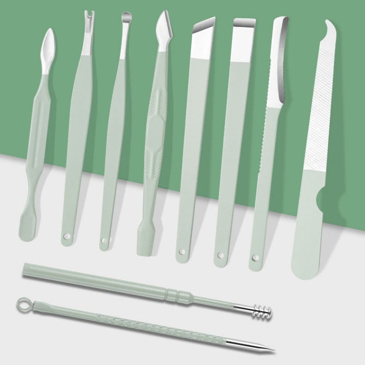 Nail Art Tool Set Nail Clippers Dead Skin Scissors Manicure Tool, Specification: 16 In 1 Green - Nail Clipper by buy2fix | Online Shopping UK | buy2fix