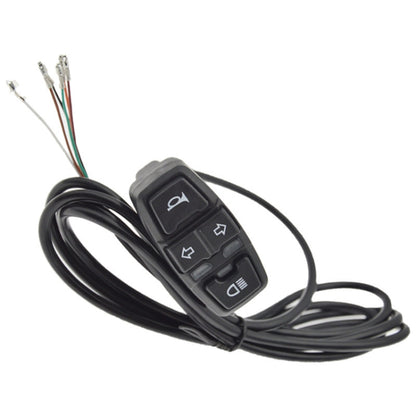 3 In 1 Switch Mountain Car Skateboard Horn Headlights Turn Switch(48V) - Electrical Instruments by buy2fix | Online Shopping UK | buy2fix