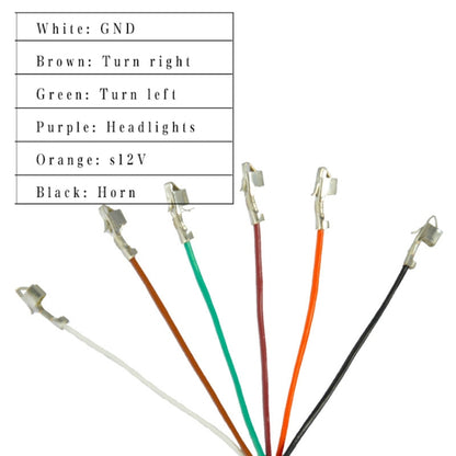 3 In 1 Switch Mountain Car Skateboard Horn Headlights Turn Switch(36V) - Electrical Instruments by buy2fix | Online Shopping UK | buy2fix