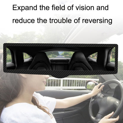 CZC-255 Car Glue Injection Suction Cup Carbon Fiber Rearview Mirror(Blue Mirror) - Interior Mirrors by buy2fix | Online Shopping UK | buy2fix