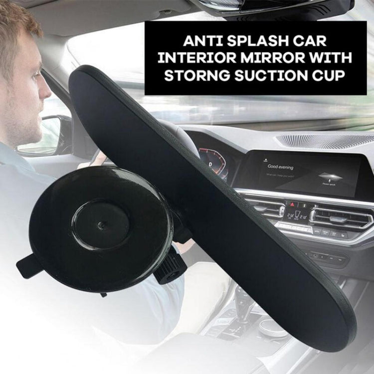 CZC-220 Car Strong Suction Cup Big Vision Flat Rearview Mirror(White Mirror) - Interior Mirrors by buy2fix | Online Shopping UK | buy2fix