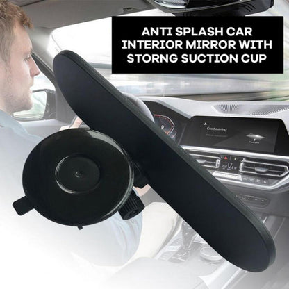 CZC-220 Car Strong Suction Cup Big Vision Flat Rearview Mirror(White Mirror) - Interior Mirrors by buy2fix | Online Shopping UK | buy2fix
