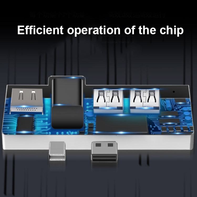 W05 8 In 1 USB3.1 Gne1 Ethernet RJ45 Converter For Surface Pro4/5/6(Silver) by buy2fix