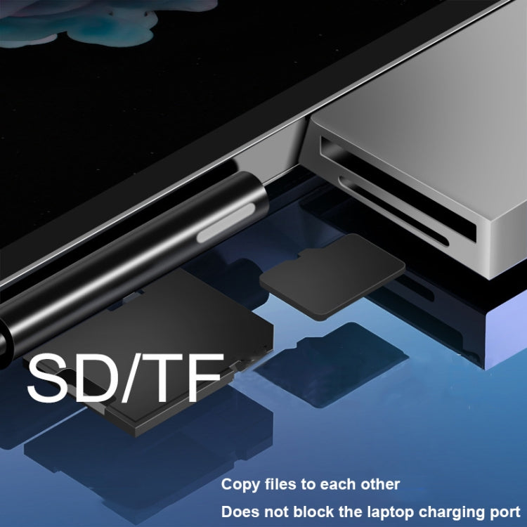 W05 8 In 1 USB3.1 Gne1 Ethernet RJ45 Converter For Surface Pro4/5/6(Silver) by buy2fix