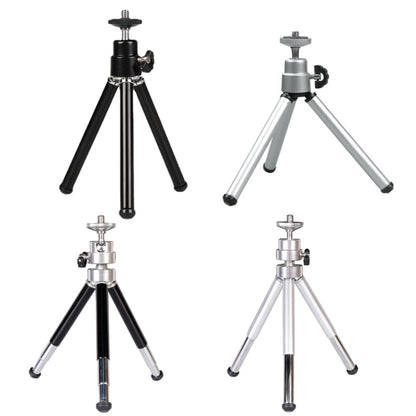 2PCS Projector Phone Stand Desktop Portable Telescopic Mini Metal Tripod, Style: 2 Sections (Silver) - Tripods by buy2fix | Online Shopping UK | buy2fix