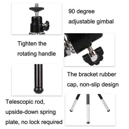 2PCS Projector Phone Stand Desktop Portable Telescopic Mini Metal Tripod, Style: 2 Sections (Silver) - Tripods by buy2fix | Online Shopping UK | buy2fix