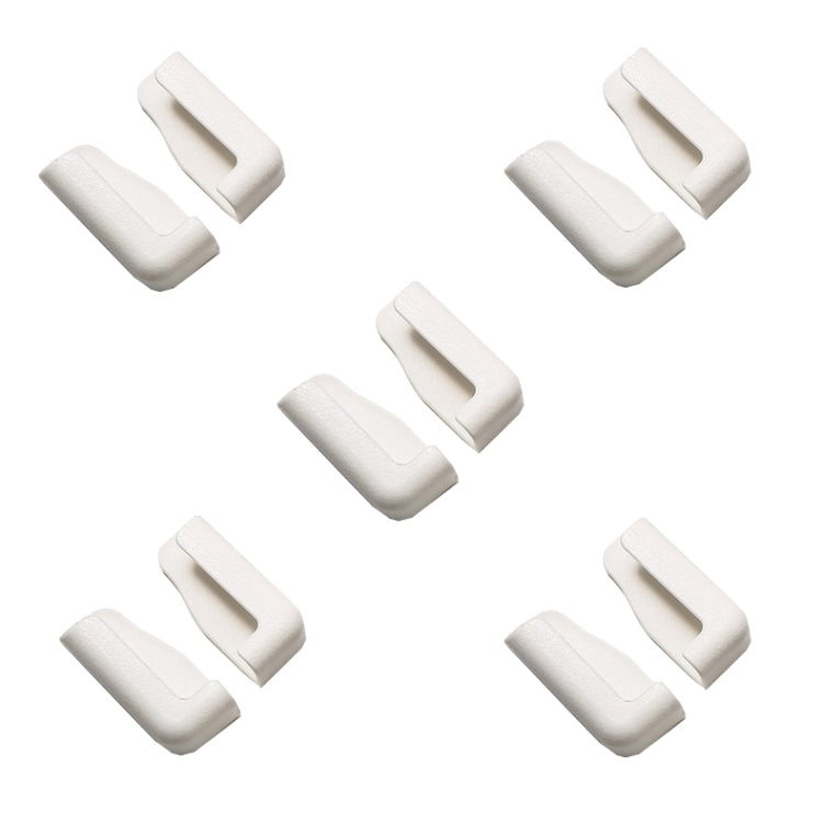 5 Pairs Car Mobile Phone Bracket Dashboard Navigation Paste Adjustable Bracket(White) - Universal Car Holders by buy2fix | Online Shopping UK | buy2fix