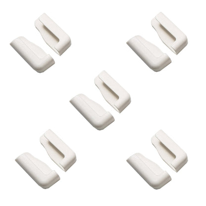 5 Pairs Car Mobile Phone Bracket Dashboard Navigation Paste Adjustable Bracket(White) - Universal Car Holders by buy2fix | Online Shopping UK | buy2fix