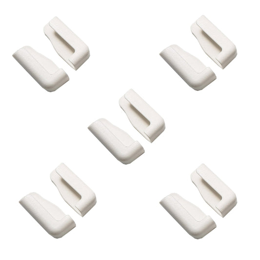 5 Pairs Car Mobile Phone Bracket Dashboard Navigation Paste Adjustable Bracket(White) - Universal Car Holders by buy2fix | Online Shopping UK | buy2fix
