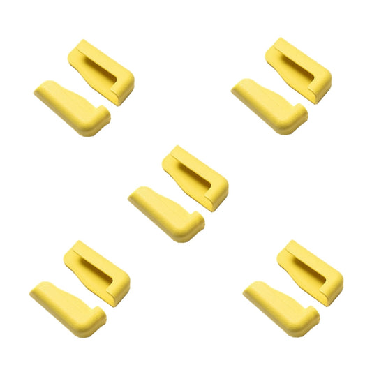 5 Pairs Car Mobile Phone Bracket Dashboard Navigation Paste Adjustable Bracket(Yellow) - Universal Car Holders by buy2fix | Online Shopping UK | buy2fix