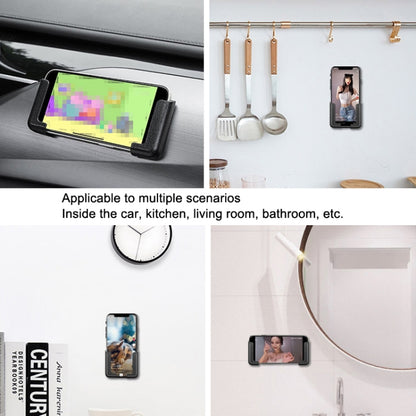 5 Pairs Car Mobile Phone Bracket Dashboard Navigation Paste Adjustable Bracket(White) - Universal Car Holders by buy2fix | Online Shopping UK | buy2fix