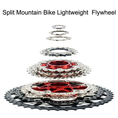 VG Sports Split Mountain Bike Lightweight Cassette Flywheel, Style: 11 Sspeed 50T (Silver) - Bicycle Chains & Rounds by VG Sports | Online Shopping UK | buy2fix