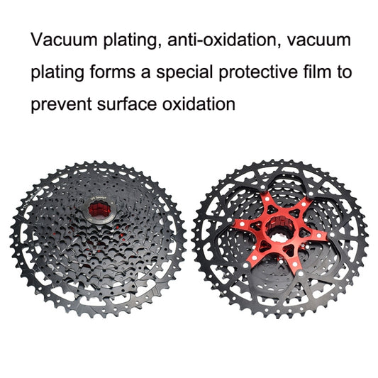 VG Sports Split Mountain Bike Lightweight Cassette Flywheel, Style: 11 Speed 50T (Black) - Bicycle Chains & Rounds by VG Sports | Online Shopping UK | buy2fix