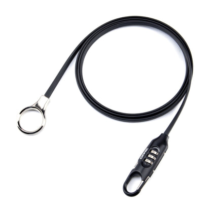 PL3001 Bicycle Mountain Bike Portable Anti-theft Password Cable Lock(Black) by buy2fix