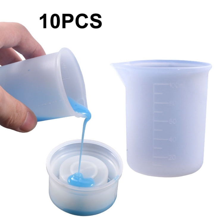 10 PCS Crystal Epoxy Silicone With Scale 100ml Measuring Cup - Arts & Crafts by buy2fix | Online Shopping UK | buy2fix
