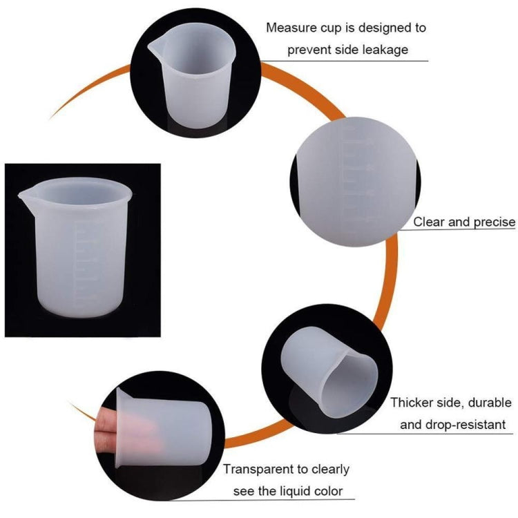 10 PCS Crystal Epoxy Silicone With Scale 100ml Measuring Cup - Arts & Crafts by buy2fix | Online Shopping UK | buy2fix