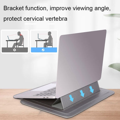 HL0066-005 Multifunctional Stand Laptop Bag, Size: 13 inches(Gray with Power Bag) by buy2fix