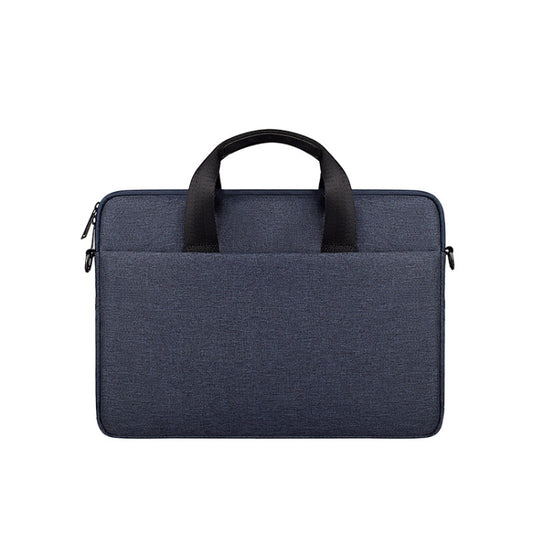 ST09 Portable Single-shoulder Laptop Bag, Size: 14.1-15.4 inches(Navy Cyan) by buy2fix