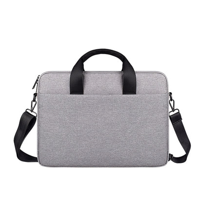 ST09 Portable Single-shoulder Laptop Bag, Size: 15.6 inches(Gray with Shoulder Strap) by buy2fix