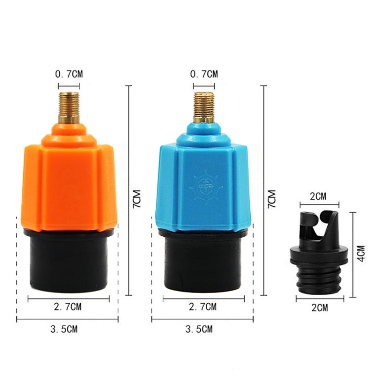 For Paddle Kayak Surfboard Valve Adapter Car Pump Conversion Head(Blue) - Inflatable Pump by buy2fix | Online Shopping UK | buy2fix