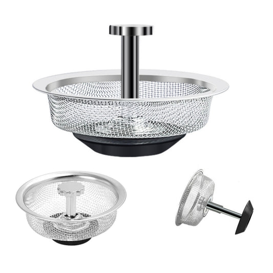 Anti-clogging Stainless Steel Filter For Kitchen Sink Sewer, Random Handle Style Delivery(Dense Net) - Filters by buy2fix | Online Shopping UK | buy2fix