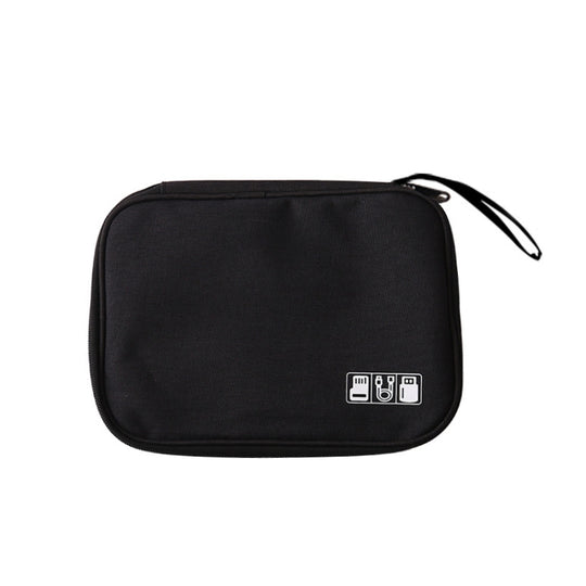 Sac de rangement anti-poussière pour accessoires numériques pour disque dur d'alimentation, style : sac pour câble de données (noir)