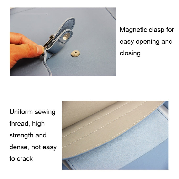 S176 Portable Waterproof Laptop Bag with Power Pack, Size: 14 inches(Sky Blue) by buy2fix