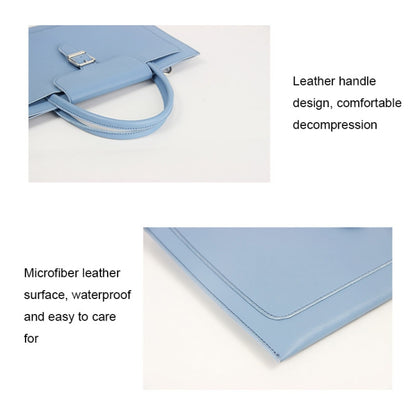 S176 Portable Waterproof Laptop Bag with Power Pack, Size: 15 inches(Sky Blue) by buy2fix