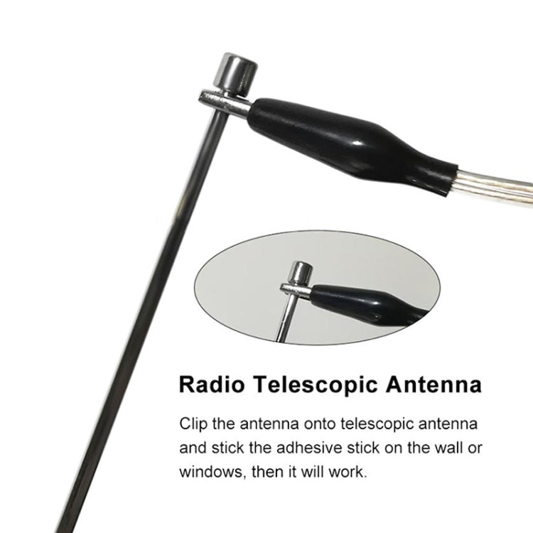 ANT-108SE Home AV Amplifier Alligator Clip Radio Boost Antenna - Aerials by buy2fix | Online Shopping UK | buy2fix