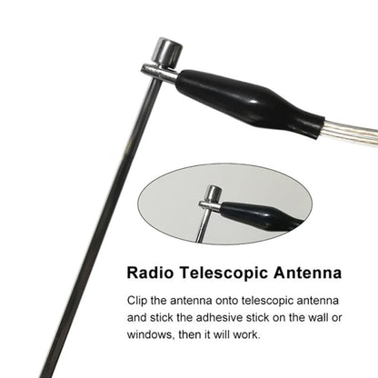 ANT-108SE Home AV Amplifier Alligator Clip Radio Boost Antenna - Aerials by buy2fix | Online Shopping UK | buy2fix