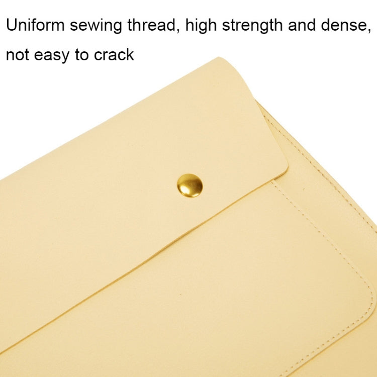 S178 3 In 1 Leather Waterproof Laptop Liner Bag, Size: 13 inches(Baby Blue) by buy2fix