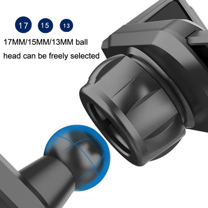 Car Extension Hook Mobile Phone Bracket Accessories Round Air Outlet Bracket(17mm Ball Head) - Universal Car Holders by buy2fix | Online Shopping UK | buy2fix