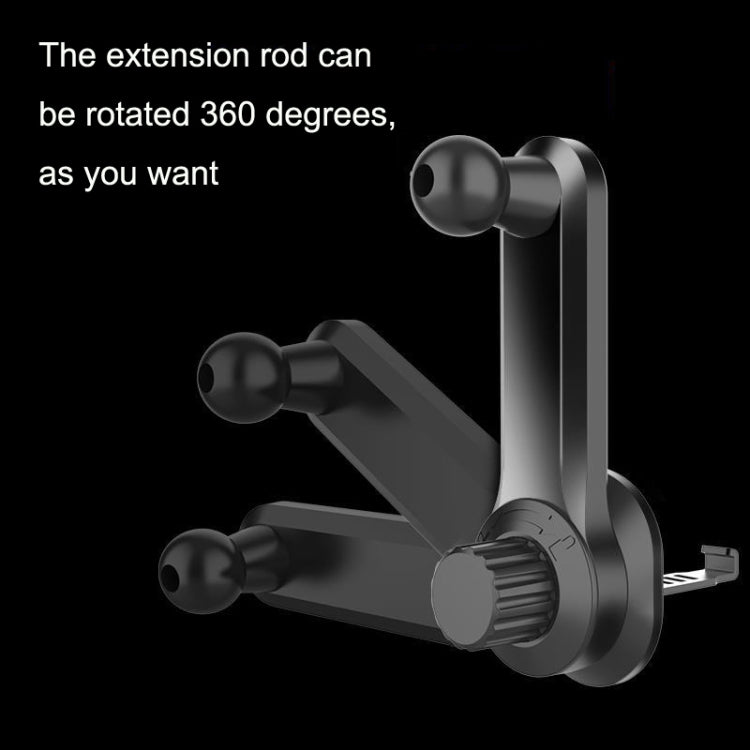 Car Extension Hook Mobile Phone Bracket Accessories Round Air Outlet Bracket(17mm Ball Head) - Universal Car Holders by buy2fix | Online Shopping UK | buy2fix