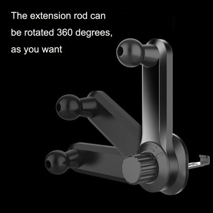 Car Extension Hook Mobile Phone Bracket Accessories Round Air Outlet Bracket(17mm Ball Head) - Universal Car Holders by buy2fix | Online Shopping UK | buy2fix