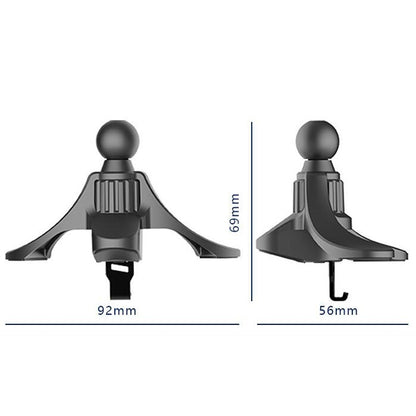 P-0028 Mobile Phone Bracket Hook Car Round Air Outlet Bracket Folder Clip(15mm Ball Head) - Universal Car Holders by buy2fix | Online Shopping UK | buy2fix