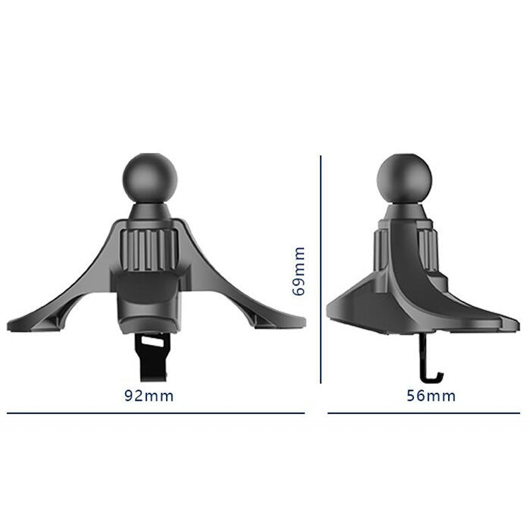 P-0028 Mobile Phone Bracket Hook Car Round Air Outlet Bracket Folder Clip(13mm Ball Head) - Universal Car Holders by buy2fix | Online Shopping UK | buy2fix