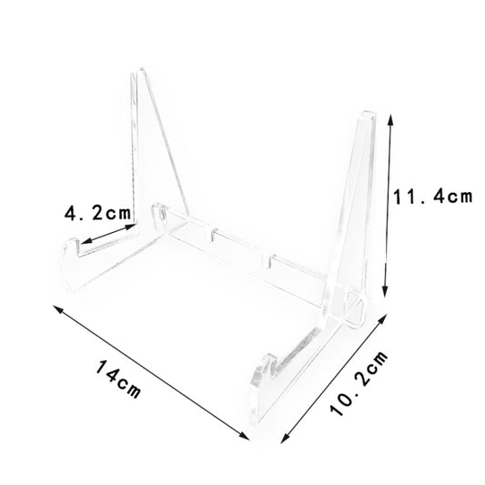 Acrylic Bookshelf Transparent Book Display Stand  Magazine Picture Frame Stand - Holder & Storage Rack by buy2fix | Online Shopping UK | buy2fix