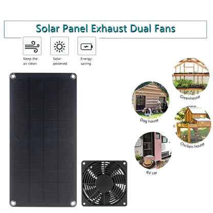 10W High Speed and Long Life Solar Mini Fan Outdoor Pet Exhaust Fan by buy2fix