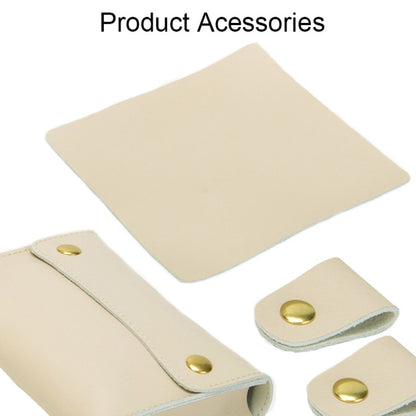 S177 3 In 1 Leather Waterproof Laptop Liner Bags, Size: 13 inches(Light Yellow) by buy2fix