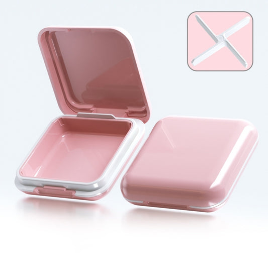 ABS Braces Storage Box Medicine Box(Cherry Blossom Red) - Storage Boxes by buy2fix | Online Shopping UK | buy2fix