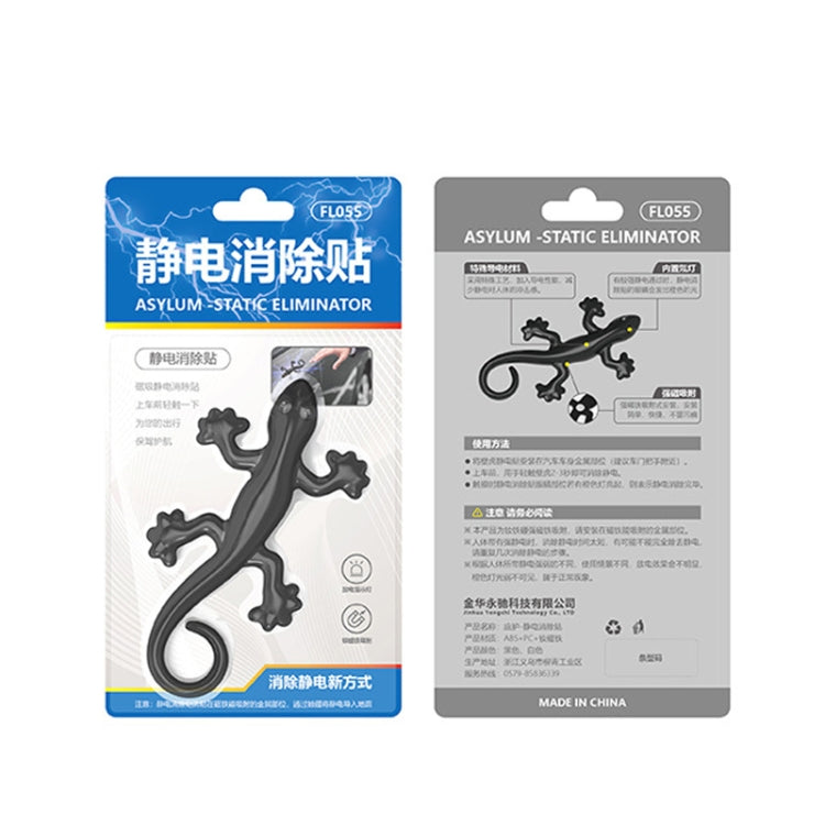 Anti-static Gecko 3D Stereo Car Sticker Decorative Stickers(Black) by buy2fix