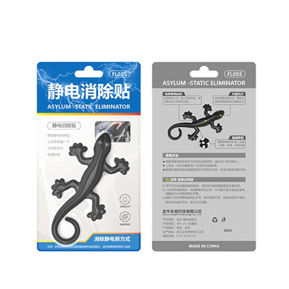 Anti-static Gecko 3D Stereo Car Sticker Decorative Stickers(Black) by buy2fix